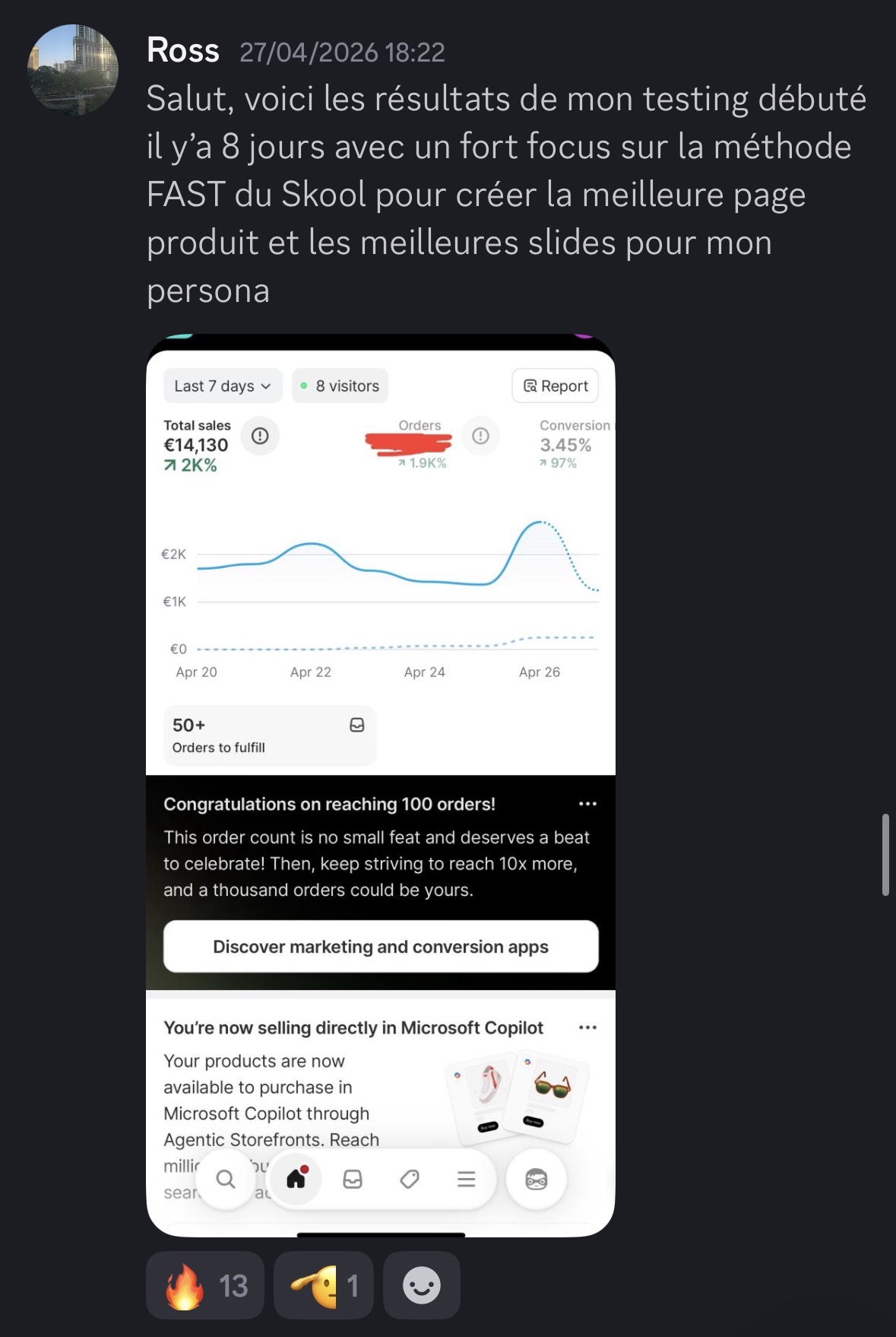 14 130€ en 7 jours